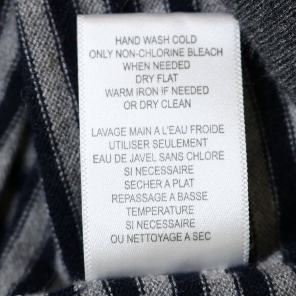 Joie Sweater Black Gray Striped V-Neck Pullover Lightweight Soft - Picture 9 of 10